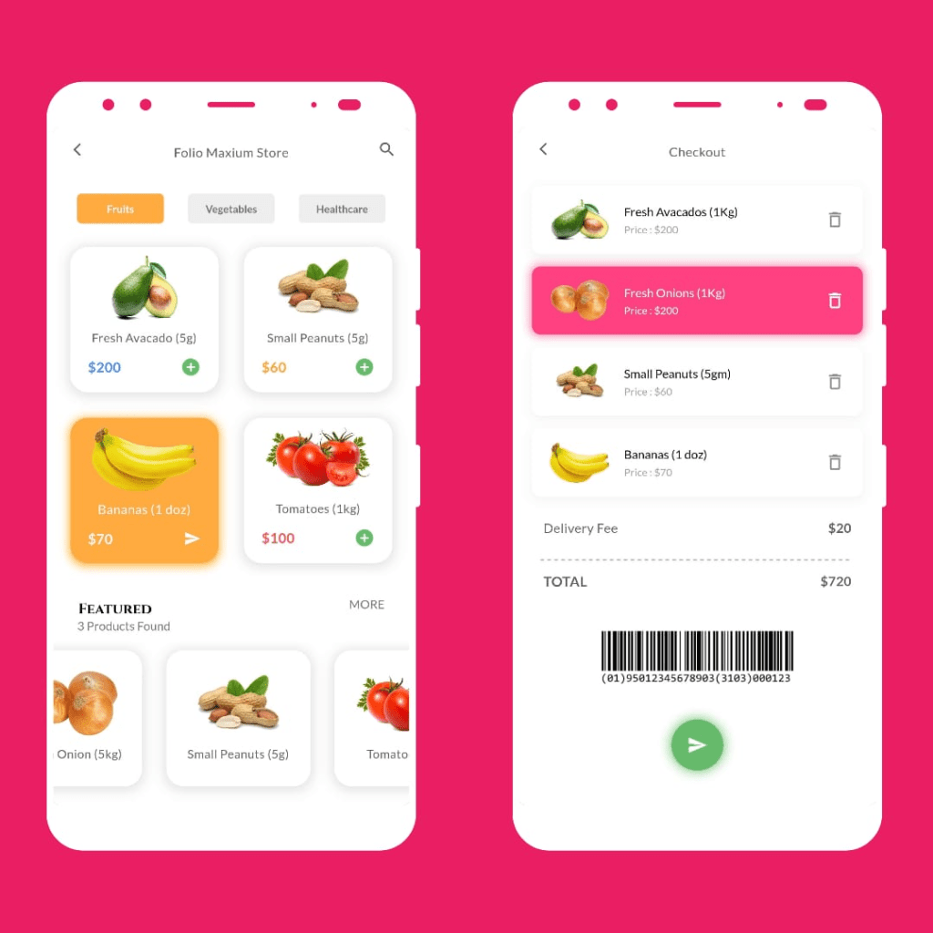 Grocery UI Template In Flutter