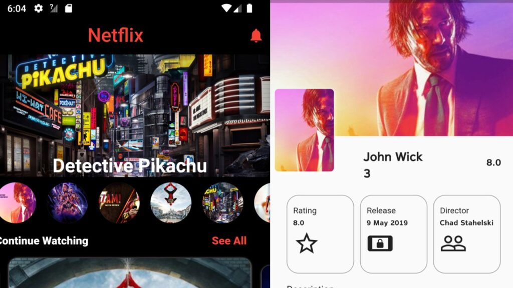 Netflix Clone Flutter UI